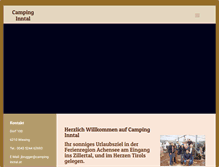 Tablet Screenshot of camping-inntal.at